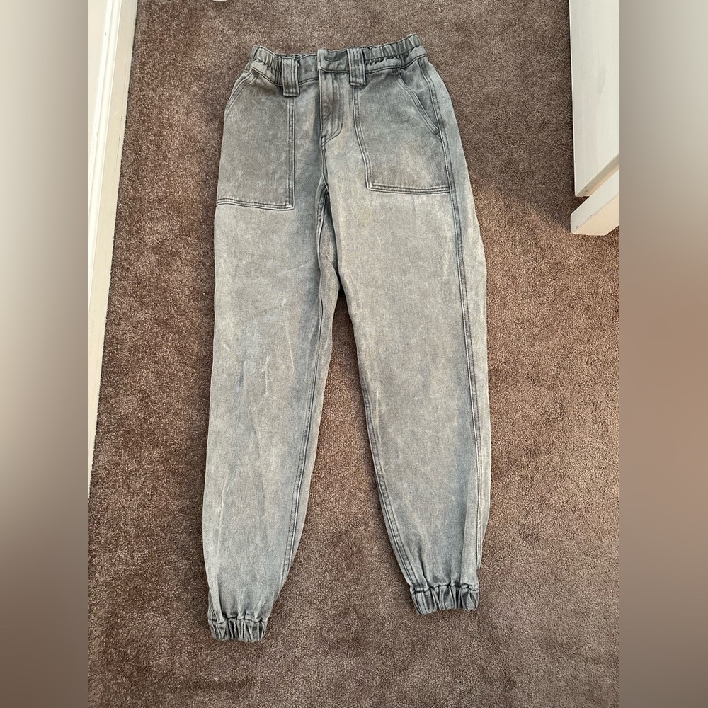 Grey Cargo Joggers